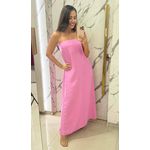 VESTIDO LONGO TOMARA QUE CAIA ZIPER FUCSIA