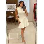 VESTIDO DE CREPE BRANCO