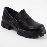 Mocassim Feminino Liso - Preto