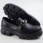 Mocassim Feminino Metal - Preto