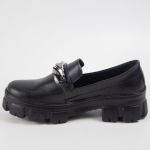 Mocassim Feminino Metal - Preto