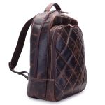 Mochila de Couro Lançamento Dubai matelassê café urbano