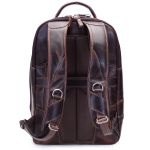 Mochila de Couro Lançamento Dubai matelassê café urbano