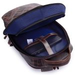 Mochila de Couro Lançamento Dubai matelassê café urbano