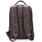Mochila de Couro Super Reforçada Oferta Top Maxxi Style Café.