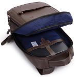 Mochila de Couro Super Reforçada Oferta Top Maxxi Style Café.