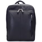 Mochila de Couro legitimo original Bovino Modelo Office Urbano Preto