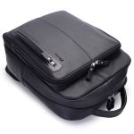 Mochila de Couro legitimo original Bovino Modelo Office Urbano Preto
