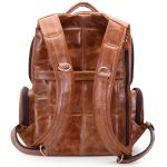 Mochila Racer em Couro cor Whisky fossel - Reforçada