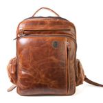 Mochila de Couro Modelo Rally whisky Urbano