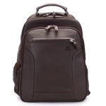Mochila de Couro modelo Tron Casual Café.