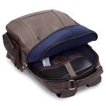 Mochila de Couro modelo Tron Casual Café.