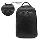 Mochila de Couro Lançamento Dubai matelassê black