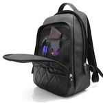 Mochila de Couro Lançamento Dubai matelassê black