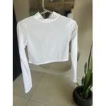 Cropped Mary Tule Branco Copia