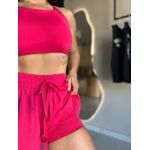 Conjunto Short Sobreposto Maya Vermelho