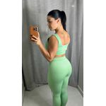 Conjunto Malu Sem Costura Verde Menta