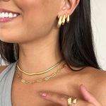 Colar Elos Cartier Fino Banhado a Ouro