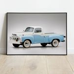 Carro 09 - Quadro com Moldura - Preto, Marrom, Rústica ou Branco