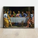 Religioso 04 - Quadro com Moldura - Preto, Marrom, Rústico ou Branco