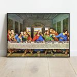 Religioso 02 - Quadro com Moldura - Preto, Marrom, Rústico ou Branco