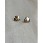 Brinco Coração Liso Minimalista em Aço Inox Prata