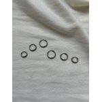 Trio Argolas Clicker Minimalistas em Aço Inox Prata