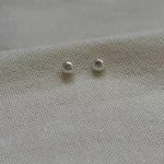 Brinco Ponto de Luz Esférico Banhado em Prata 925