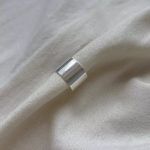 Anel Ajustável Minimalista Banhado em Prata 925