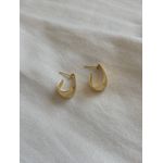 Brinco Hoop Volumoso Banhado em Ouro 18k