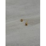 Brinco Ponto de Luz Esférico Banhado em Ouro 18k