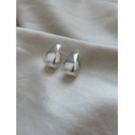 Brinco Hoop Volumoso Banhado em Prata 925