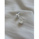 Brinco Hoop Volumoso Banhado em Prata 925