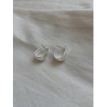 Brinco Hoop Volumoso Banhado em Prata 925