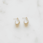 Brinco Hoop Volumoso Banhado em Ouro 18k