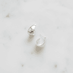 Brinco Hoop Volumoso Banhado em Prata 925