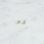 Brinco Ponto de Luz Clássico Banhado em Ouro 18k