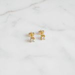 Brinco Ponto de Luz Clássico Banhado em Ouro 18k