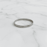 Bracelete Rígido Liso Clássico em Aço Inox Prata