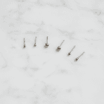 Trio de Brincos Bolinha Clássico em Aço Inox Prata