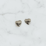 Brinco Coração Liso Minimalista em Aço Inox Prata