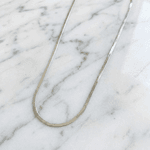 Colar Snake Minimalista em Aço Inox Prata