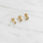 Trio de Brincos Ponto de Luz Banhados em Ouro 18k