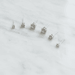 Trio de Brincos Ponto de Luz Banhados em Prata 925