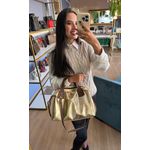 Bolsa Feminina Grande em Couro Caramelo Marrom Ombro Tiracolo ou Transversal