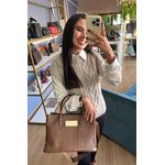 bolsa croco chocolate 