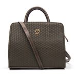 bolsa trice couro verde