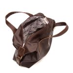 Bolsa Feminina Grande em Couro Marrom Ombro ou Transversal
