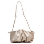 Bolsa Feminina Off White Pequena em Couro Alta Qualidade Moda Tendência Nuvem