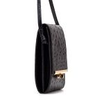 Bolsa Porta Celular em Couro Legítimo Preto Pequena Estilosa e Prática